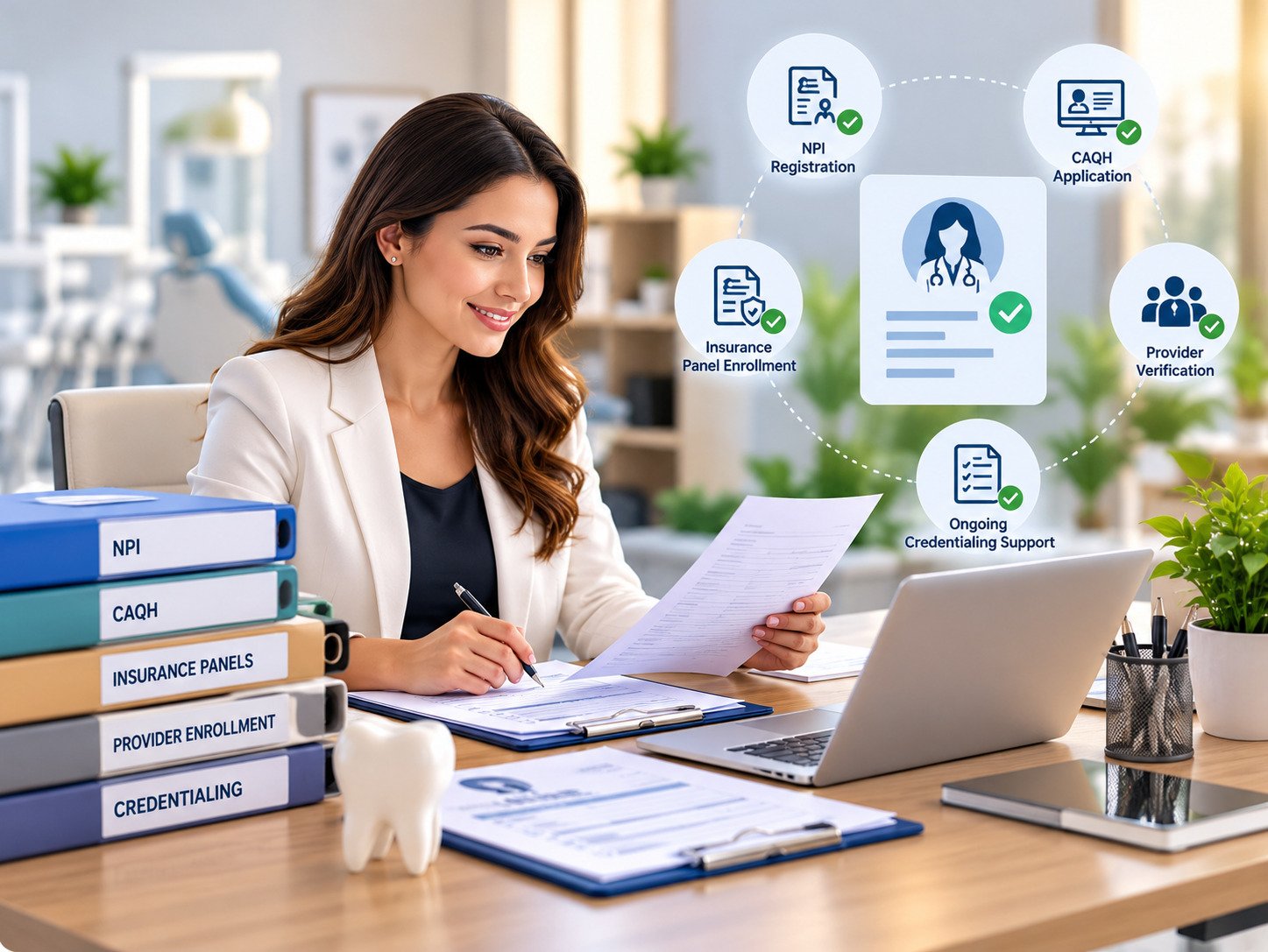 Dental Credentialing services with dentdesk